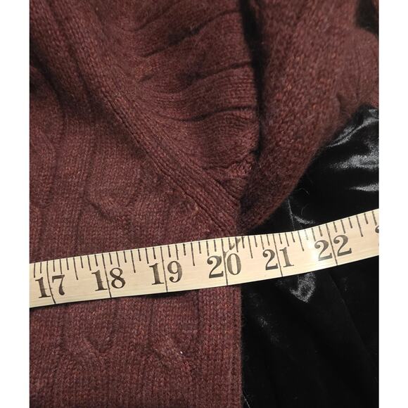 Eddie Bauer Wool Sweater Women’s Lg V-neck Rabbit Blend Vintage Warm Cozy - Picture 3 of 6